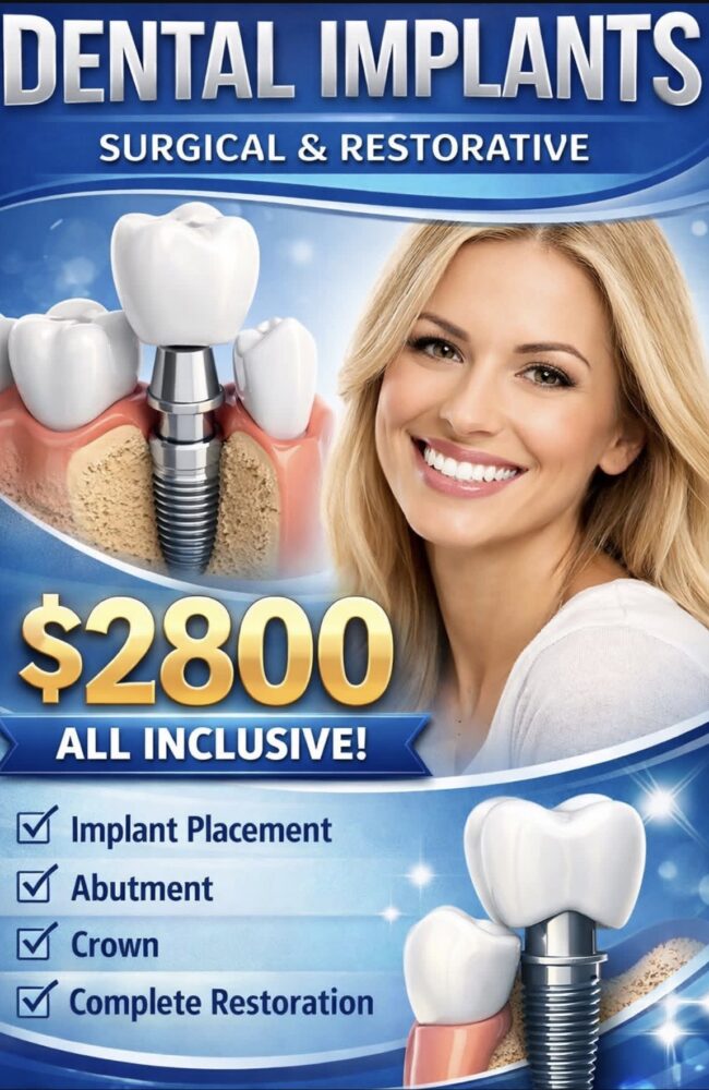 Dental Implants Surgical & Resorative Services Flyer